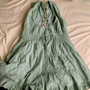 sage green romper/dress